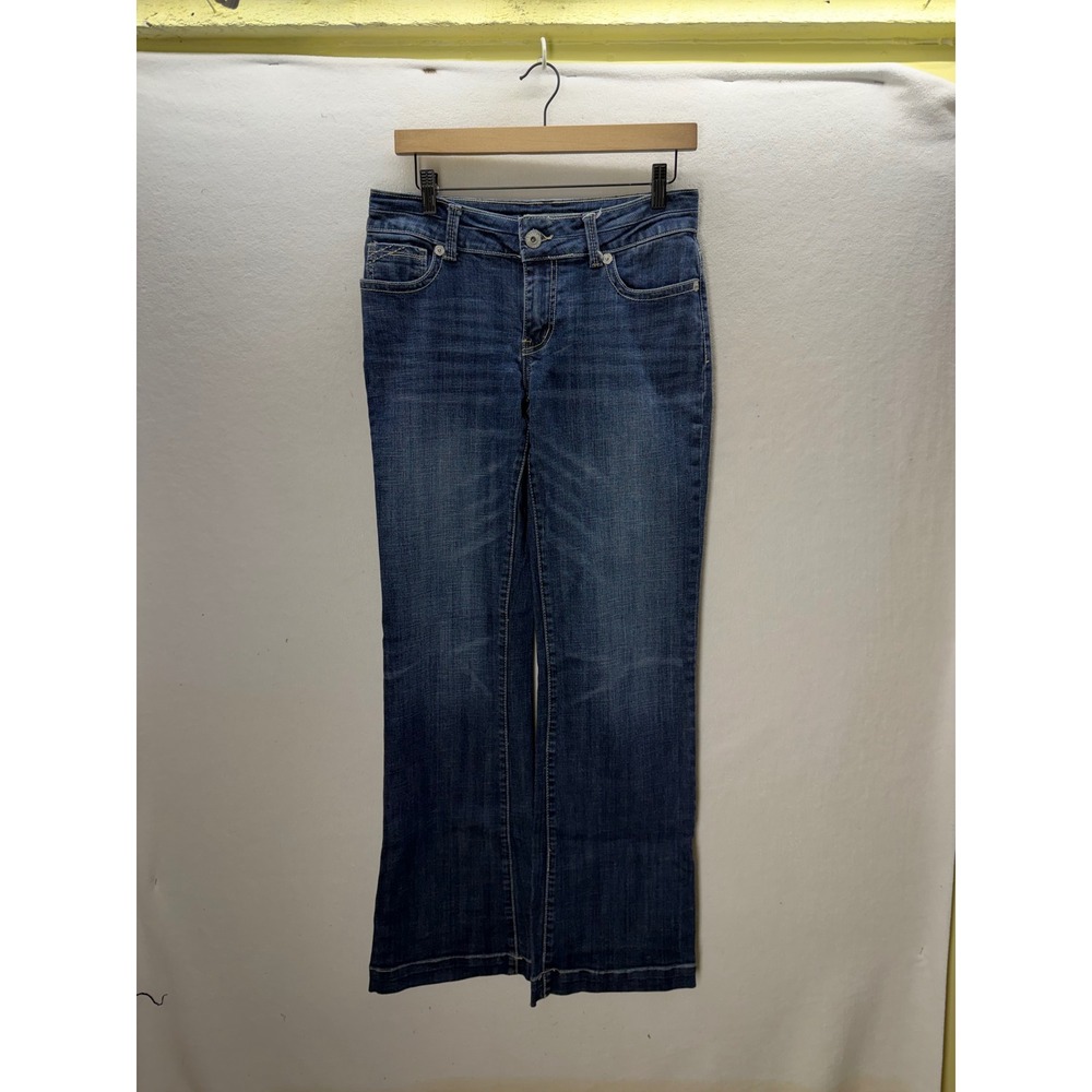 Stetson Bootcut Jeans Womens 6 Long Blue Western Denim Stretch 3493